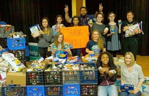 The Kamiakin Middle School food drive collected 3