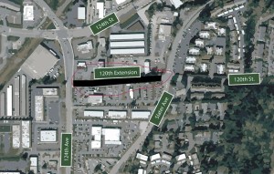 Officials began construction on 120th Street extension in  the Totem Lake area earlier this week.