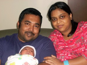 Overlake Hospital in Bellevue welcomed its first baby of 2011 on Jan. 1. Baby Sharoban Mandal was born at 1:58 a.m. to Kirkland parents Sumana Sikdar (right) and Sarbendu Mandal.