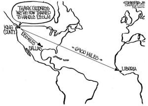 Thank goodness we're now trained to handle Ebola | Cartoon for Oct. 22