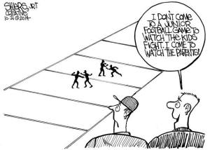 I come to watch the parents fight | Cartoon for Oct. 25