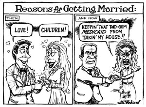Reasons for getting married | Cartoon for Jan. 1