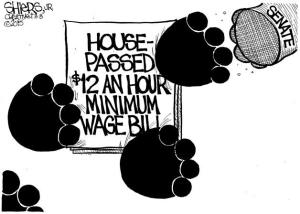 House passes $12 minimum wage bill | Cartoonfor March 10