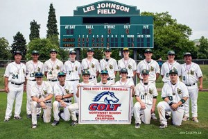 The Kirkland Lux baseball team: Top row from left