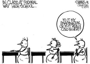 In class at Federal Way High School | Cartoon for Dec. 6