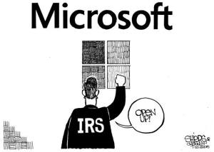 Internal Revenue Service looking into Microsoft tax issues | Cartoon for July 20