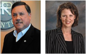 Renton Mayor Dennis Law and Kirkland Mayor Amy Walen.