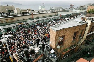 Kirkland based Creme Tangerine packed the streets at Pike Place Market in Seattle when they celebrated the anniversary of the Beatles rooftop concert during the past seven years. The band has moved the annual event to Kirkland.