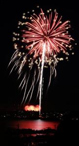 The Kirkland fireworks show will begin at 10:15 p.m.