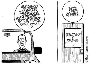 New research shows tolling does not reduce congestion | Cartoon for Feb. 24