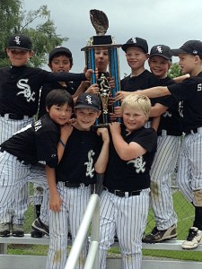 The White Sox won the Kirkland American Little League championship at Everest Field on June 9.