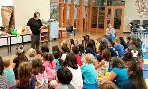 John Muir Elementary summer school students received a special visit from nationally known poet Janet Wong on July 22.