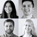 Freiheit & Ho Architects, based in Kirkland, has announced the hiring of, clockwise from left, Jannita Bolin, Dillon Gogarty, Darin Russell and Cathleen Matuzak as Architectural Designers. Contributed photos