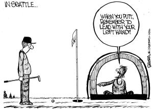 Lead with your left hand | Cartoon