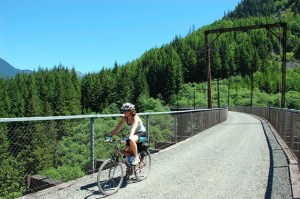 This Mountain to Sound Greenway Trust trail photo is one of 30 images of the Greenway that will be featured in a traveling photo exhibition at Parkplace Books in Kirkland Nov. 28 to Dec. 16.