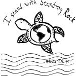 Eastside 4 Standing Rock will host a fundraiser Saturday. Stella LeMay, daughter of one of the organizers, created this artwork for a T-shirt that will be available to purchase. Contributed art