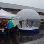 The Google Lights event also gave attendees the opportunity to step inside a human-size snowglobe. SAMANTHA ST. JOHN / Contributed photo