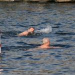 Some Polar Bear Plunge participants were brave enough to take a longer swim in Lake Washington at Marina Park in Kirkland. CATHERINE KRUMMEY / Kirkland Reporter