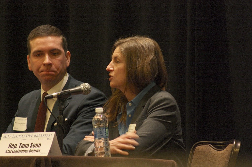 Eastside legislators talk taxes, tolls in chamber breakfast