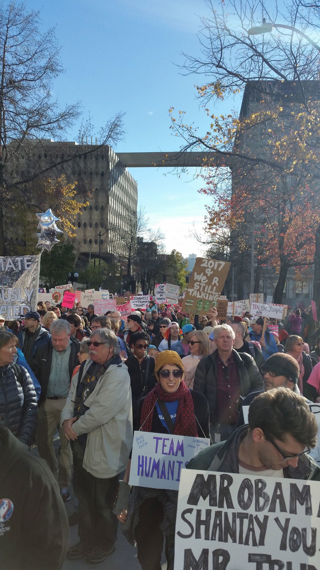 An estimated 175,000 people attended the Women&rsquo;s March on Seattle on Jan. 21. Contributed photo