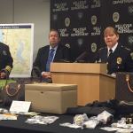 Kirkland Police Chief Cherie Harris stands behind items that were recovered in a burglary ring bust. Allison DeAngelis/Bellevue Reporter