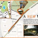 A map provided by the City of Kirkland shows where the Totem Lake Pedestrian Bridge would be. Contributed art