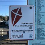 Signage along the Cross Kirkland Corridor helps people find the beacons with electronic information about the CKC&rsquo;s history. Contributed photo