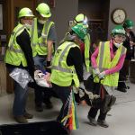 Kirkland Community Emergency Response Team (CERT) members participate in a disaster preparedness drill. Contributed photo