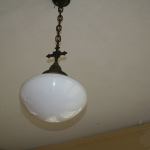 A light fixture is seen in the St. Edward Seminary during a tour of the property on Feb. 11. CATHERINE KRUMMEY / Kenmore Reporter