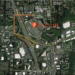 This map shows the detours for the closure of 120th Avenue NE in Totem Lake. Contributed art/City of Kirkland