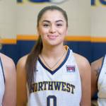 Miranda Langenhorst, Mariah Stacona and Charmaine Bradford were named to the all-Cascade Collegiate Conference team. NU/Courtesy photo