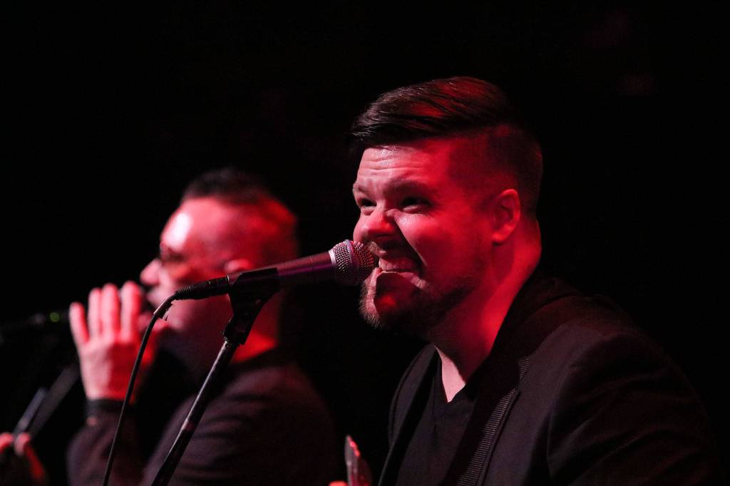 Warren Kinser, basist and vocalist, performs with Creme Tangerine on Feb. 24 at Kirkland Performance Center. JOHN WILLIAM HOWARD/Kirkland Reporter