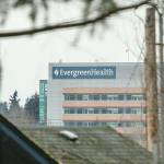 The EvergreenHealth Silver tower, seen from the south edge of Totem Lake, is currently the tallest building in Kirkland. The hospital is opening a new wing on March 6. JOHN WILLIAM HOWARD/Kirkland Reporter