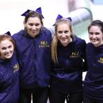 From left: Cassidy Brown, Lily Engelbrekt, Sarah Estabrook and Sahndon Lystad finished third at the NAIA Indoor National Championships on March 5 in Tennessee. NU ATHLETICS/Courtesy photo
