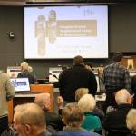 Stakeholders participate in an open house on possible zoning code amendments for the Houghton/Everest Neighborhood Center. CATHERINE KRUMMEY / Kirkland Reporter
