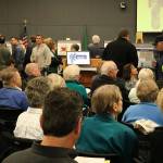 Stakeholders participate in an open house on possible zoning code amendments for the Houghton/Everest Neighborhood Center. CATHERINE KRUMMEY / Kirkland Reporter