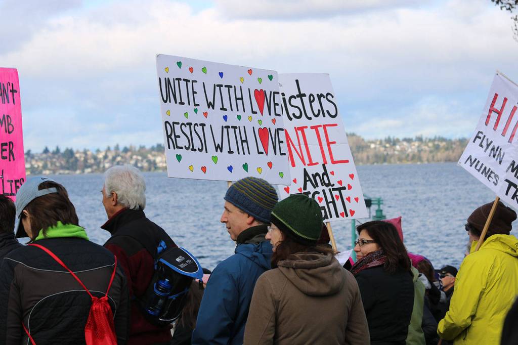 Eastside March for Justice draws hundreds to Kirkland waterfront | Photos