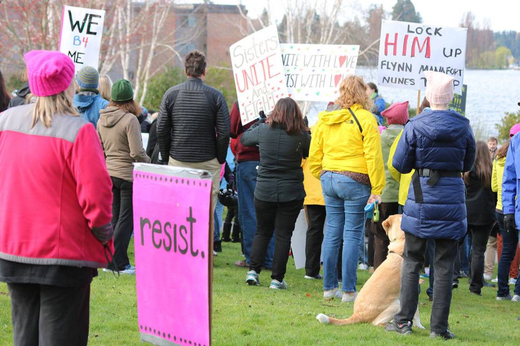 Eastside March for Justice draws hundreds to Kirkland waterfront | Photos
