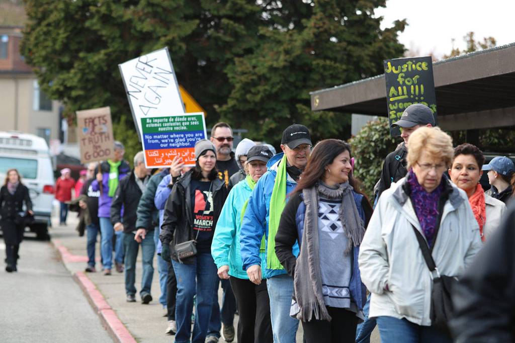 Eastside March for Justice draws hundreds to Kirkland waterfront | Photos