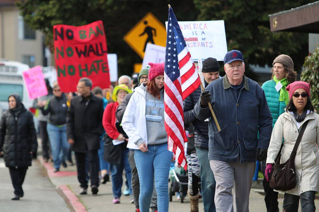 Eastside March for Justice draws hundreds to Kirkland waterfront | Photos
