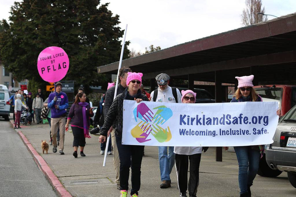 Eastside March for Justice draws hundreds to Kirkland waterfront | Photos