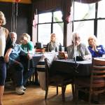 Eunice Hostetter models fashions from Essentials on Park Lane during an American Cancer Society event at Wilde Rover. CATHERINE KRUMMEY / Kirkland Reporter