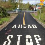 The Cross Kirkland Corridor is broken up by two streets and one of the biggest intersections in the city in the Totem Lake neighborhood. MATT PHELPS/Kirkland Reporter                                 Above are the four options for the Totem Lake Connector Bridge, including, from top, &ldquo;The Gates&rdquo;, &ldquo;Half Arches&rdquo;, &ldquo;Skipping Stone&rdquo;, and &ldquo;Suspended Ring&rdquo;. Artist&rsquo;s renderings/City of Kirkland