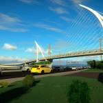 A rendering shows what the &ldquo;Half Arches&rdquo; version of the Totem Lake Connector Bridge could look like. Submitted art