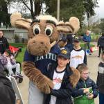 The Seattle Mariner Moose was on hand for the first games of the Miracle League season last weekend. Contributed photo