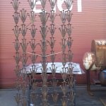 Merrily Dicks&rsquo; &ldquo;The Spikes,&rdquo; a sculpture made out of railroad spikes found on the Cross Kirkland Corridor, was stored at Lake Washington Institute of Technology, where Dicks took welding classes to learn how to create it. The sculpture has been installed on the CKC. Contributed photo                                Merrily Dicks&rsquo; &ldquo;The Spikes,&rdquo; a sculpture made out of railroad spikes found on the Cross Kirkland Corridor, was stored at Lake Washington Institute of Technology, where Dicks took welding classes to learn how to create it. The sculpture has been installed on the CKC. Contributed photo