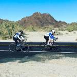 Derek Hill and John Bergen train for next month&rsquo;s Race Across America event. Courtesy photo