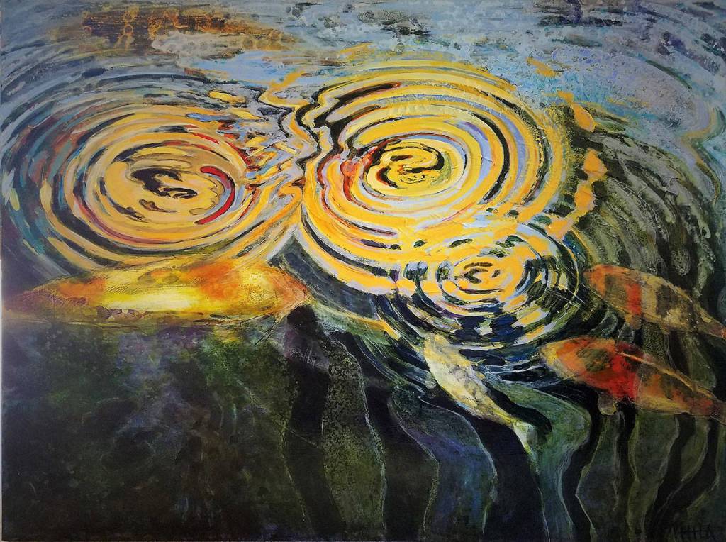 &ldquo;Koi Pond&rdquo; by Thea Peterson. Peterson will be at Ryan James Fine Arts in Totem Lake during the Kirkland Artist Studio Tour this weekend. Contributed photo