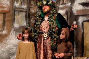 The 2015 Kirkland Music Academy production of &ldquo;Scrooge&rdquo; features Jacqueline Heale as Ignorance, Avery Vincent as Ghost of Present and Maya Tubbs as Want. Courtesy of Earnie Glazener