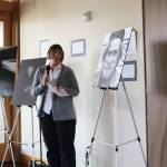 Dawn Nelson, chair of the Kirkland Housing Advisory Group, speaks at an Affordable Housing Week event at Velocity Apartments in Kirkland. CATHERINE KRUMMEY / Kirkland Reporter